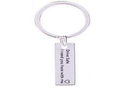 Drive Safe I Need You here with me Keychain Trucker Husband Dad Gift for Dad Boyfriend New Driver4233383