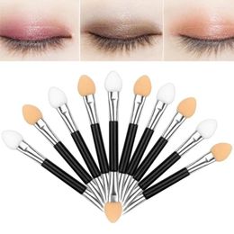 Makeup Brushes 10pcs Double Ended Disposable Eye Shadow Sponge Applicators Make Up Brush