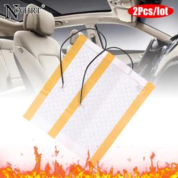 Carpets 2 Pcs/set 12V Car Carbon Fibre Heater Seat Heating Pads Winter Warmer Heated Cushion Cover 48 27cm