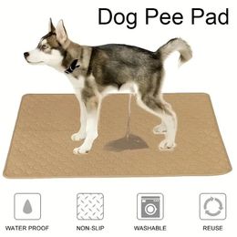 Dog Pee Pad Blanket Reusable Absorbent Diaper Washable Puppy Training Pad Pet Bed Urine Mat for Pet Car Seat Cover 240410