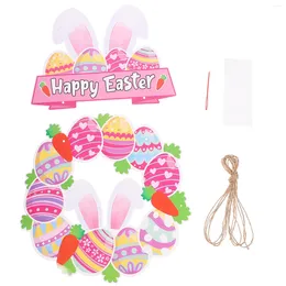 Decorative Figurines Easter Charms Decor For Wall Sign Hanging Signs Ornament Paper Door Coat Hanger Decorate Farmhouse