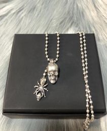 New designed pendants crown skull with diamonds women necklace ear stud punk style ladies earring NO43006713