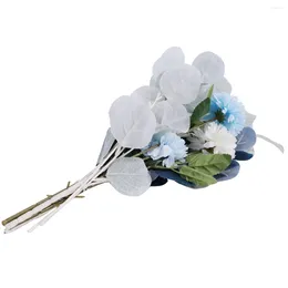 Decorative Flowers Artificial Flower And Vase Hydrangea Arrangement Used Office Party Wedding Table Dining Decoration