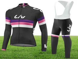 4 Styles Women Winter Thermal Fleece Cycling Jerseys Set Team Pro Long Sleeve Cycling Wear Ropa Maillot Invierno Ciclismo Gel P6138787