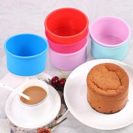 Baking Moulds Aomily 4/6/8/10 Inches Round Silicone Fondant Cake Mould Chocolate Soft Pie Soap Ice Block Candle Crafts DIY Forms Base Tool