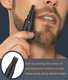 Beard Pen Barber Pencil Facial Hair Styling Eyebrow Tool Mustache Repair Waterproof Moustache Coloring Tools Beard Pencils8715884