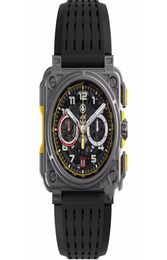 Wristwatches BR Model Sport Rubber Watchband Quartz Bell Luxury Multifunction Watch Business Stainless Steel Man Ross Wristwatch9509814