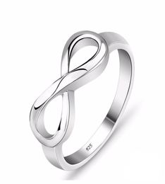 Fashion Silver Colour Infinity Ring Eternity Ring Charms Friend Gift Endless Love Symbol Fashion Rings For Women jewelry4242148