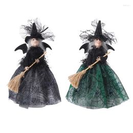 Party Decoration 2xHalloween Witch Tree Toppers Unique Ornament With Pointed Hat Dropship