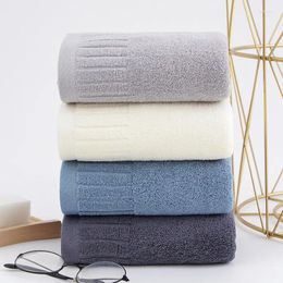 Towel T191A High Quality Solid Colour Simple Elegant Cotton Water Absorbent Wedding Gift Blue Ivory Grey Face