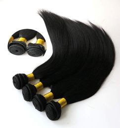 Brazlian Virgin Hair Straight 3PcsLots 100 Peruvian Straight Hair Human Hair Extensions Bundles9755263