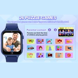 Kids Smart Watches With 26 Games Touch Screen Camera Pedometer Video MP3 Alarm Kids Digital Watch Birthday Gift For Girls Boys