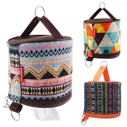 Storage Bags Portable Organizers National Style Case Camping Tissue Box Napkin Paper Boxes Towel Rack