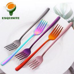 Dinnerware Sets Stainless Steel Fork Multipurpose Tableware Durable Kitchenware Long Handle Easy To Clean Main
