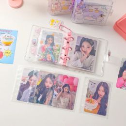 Ins 3 Inch Kpop Binder Photocard Holder Keychains Bear Instax Mini Photo Album Collect Book Scrapbook Korea Idol Card Protectors