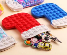 2021 Christmas Stocking Silicone Fidget Toys Purse Bag Push Bubble Sex Toy Kids Sensory Stress Reliever Children Xmas Gifts1938672