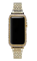 for Apple Watch rhinestone crystal diamond case bezel band replacement bracelet series 5 4 3 2 1 38mm 40mm 44mm 42mm9453340