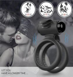 Bath Accessory Set MaleVibrating Cock Ring Couple Sharing Vibrating Plaything Battery Model8446321