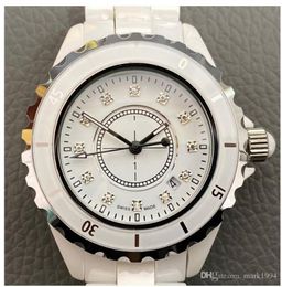 Luxury ladies watch 2019Lady White Black Ceramic 33mm High Quality Jpan Quartz Wristwatches For UnTITLED Women 6128750598