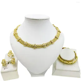 Necklace Earrings Set African Fashion Jewelry Bracelet Ring Charm Women's Party Accessories Gift