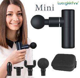 Massage Gun Mini Pocket Massager Deep Muscle Vibration Relief Pain Relax Fitness Therapy for Body Massage Relaxation 2103232238534