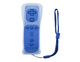 Game Motion Plus Remote Nunchuck Controller Wireless Gaming Nunchuk Controllers with Silicon Case Strap For Nintendo Wii Console7515554