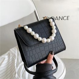 Shoulder Bags Luxury Stone Pattern Mini PU Leather Crossbody Bag For Women Messenger Handbags 2024 Chain Travel Phone Purses Totes