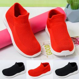 Boots Kids Sneakers Running Children Shoes Boys Sport Girls Breathable Knit Socks Outdoors Soft Casual Shoe 2024#Y4