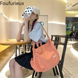 Waist Bags Foufurieux 2024 Fashion Women Crossbody Bag Nylon Large Capacity Shoulder Waterproof Storage Y2k Trendy Messenger