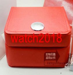 Whole Luxury Watch Boxes Square Red box For Watches Booklet Card And Papers In English2408893