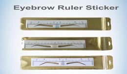 Disposable Microblading Eyebrow Ruler Sticker Tattoo Accessories Permanent Makeup Measurement Tool Shaping Eyebrow Template Stenci1375189