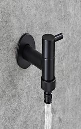 Outdoor Faucet Garden Bibcock Tap Bathroom Washing Machine Faucet mop Faucet Single Cold Antique BronzeBlack Oil Brushed4631165