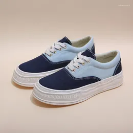 Casual Shoes Canvas For Women Spring Summer 2024 Fashion Colour Matching Flat Sports Vulcanised Shoe Ladies Sneakers Zapato Tenis