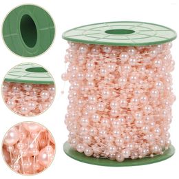 Vases Pearl Vase Decoration Filler Beads Crafting Pearls Garland Artificial Chain Christmas Tree Crafts Pink