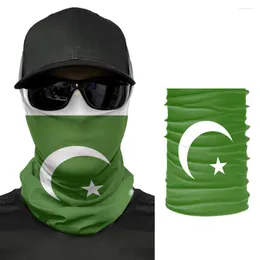 Scarves 2024 Pakistan Flag Scarf Neck Face Mask Unisex Fashion Warmer Seamless Bandana Headwear Cycling Hiking