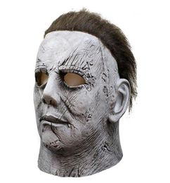 Party Masks RCtown Movie Halloween Horror II Michael Myers Mask Realistic Adult Latex Prop Cosplay Headgear Scary Masquerade Toy7927124