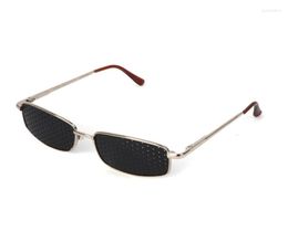Sunglasses Metal Pinhole Glasses Exercise Eyewear Eyesight Improvement Vision Training M2EA6594822