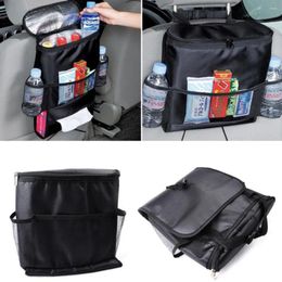 Storage Bags Black Car Seat Multi-Pocket Insulation Bag Organizer AUTO Accessories