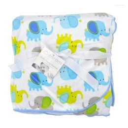 Blankets JUST CUTE Baby Blanket Born Plush Swaddle Stroller Wrap Super Soft Nap Receiving Animal Manta Cobertor