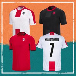 2024 GEORGIA KVARATSKHELIA Soccer Jersey 24/25 #8 ZIVZIVADZE #9 DAVITASHVILI #10 CHAKVETADZE National Team Football Shirts #11 KVILITAIA #22 MIKAUTADZE uniform