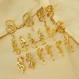 Stud Earrings Vintage Snake For Women Statement BambooTwist Metal Ear Buckle Gold Plated Stainless Steel Jewellery