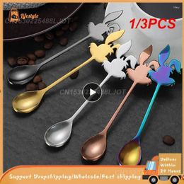 Spoons 1/3PCS 304 Stainless Steel Comfortable Easy To Clean Multipurpose Durable Cute Coffee High Quality Spoon Unique Cartoon