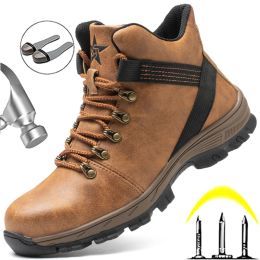 Boots Indestructible Shoes Men Boots New Work Boots Steel Toe Shoes Safety Boots Punctureproof Safety Shoes Men Industrial Shoes