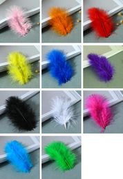 Party Decoration 200set 100pcs/set Colorful Feathers Gift Packing Material Box Filler Supplies Diy Craft Wedding Birthday