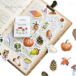 Gift Wrap 46pcs/set Forest Squirrel Pinecone Stickers Kawaii Planner Decoration Scrapbooking Sticky School Supplies