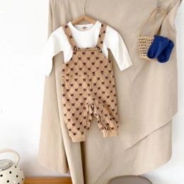 Trousers 2022 spring New Baby Overalls Pants Boys And Girls newborn cotton Strap Trousers Toddler infant Casual Jumpsuits Overalls