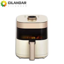 Fryers New Xianke Air fryer 5L large capacity household barbecue multifunctional rotary electric fryer electric oven