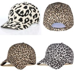 New Women Men Sports Hat Leopard Cheetah Print PanelStrapback Camp Hat Cap retro animal Baseball Cap Adjustable Travel Sport8880969