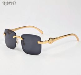 fashion mens rimless sunglasses for women vintage sun glasses female men clear lens sun glasses flat top metal frame glasses7161054