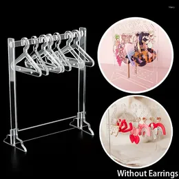 Decorative Plates Transparent Acrylic Earring Hanger Women Girls Dresser Desktop Creative Jewellery Storage Rack Display Organiser